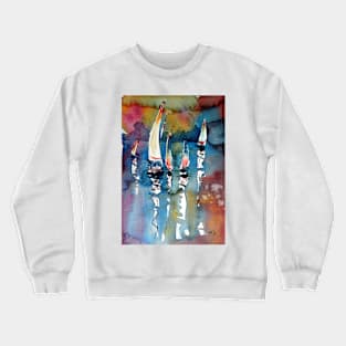 Sailboats II Crewneck Sweatshirt